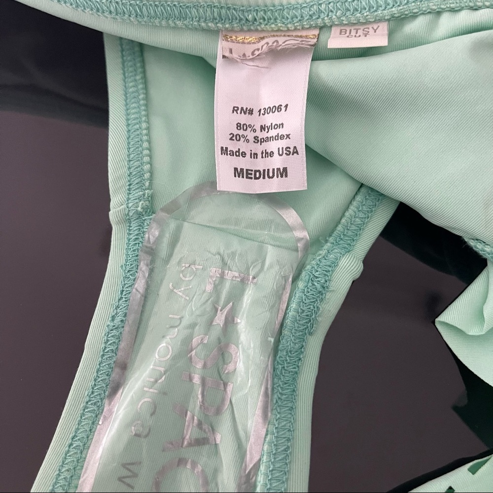 L*Space Women’s Green Skirt Bikini Bottom - Picture 4 of 9